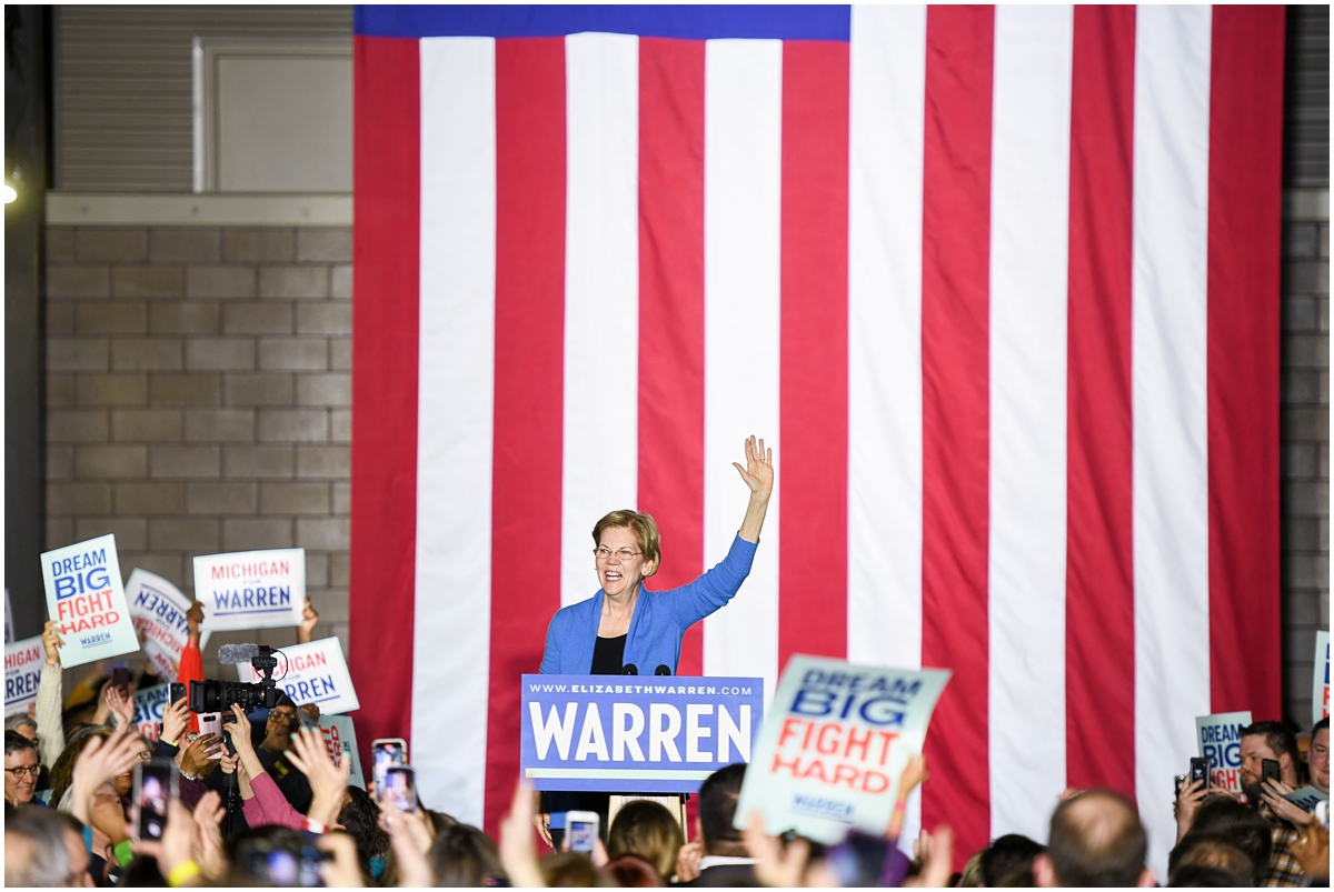 Senator Elizabeth Warren's presidential campaign photographer